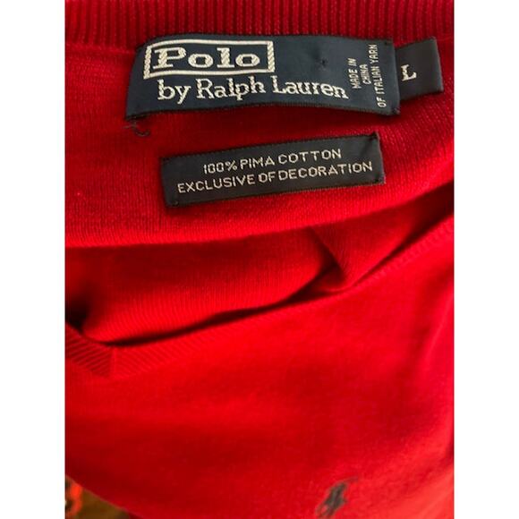 Polo by Ralph Lauren Men's Size Large Sweater 100% Cotton - Picture 4 of 4